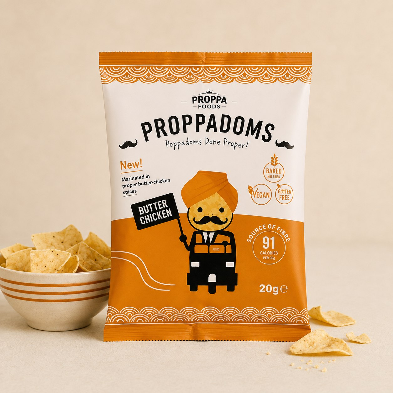Butter Chicken Proppadoms packet